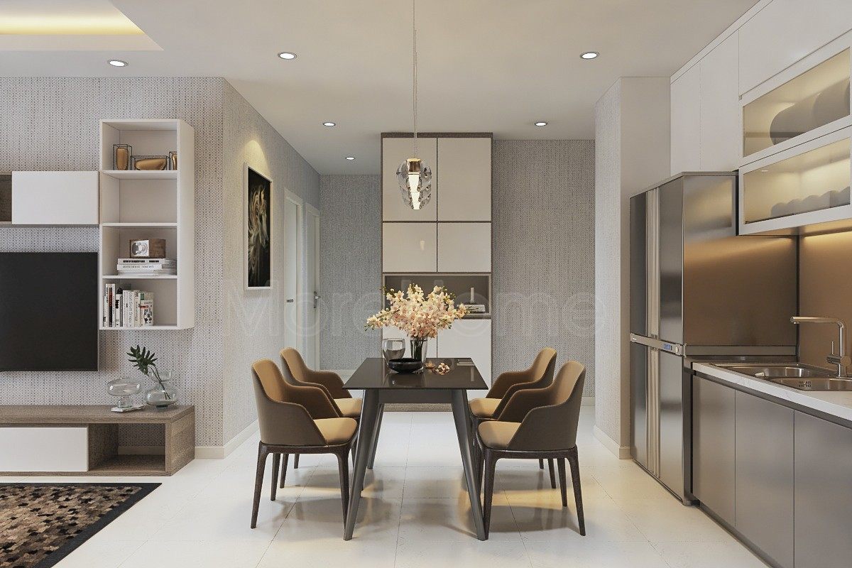 Bộ bàn ghế ăn - ghế grace có tay